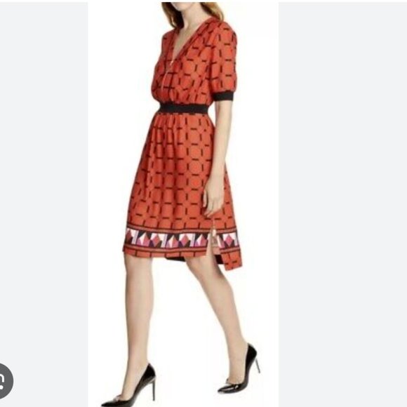 Ted Baker Valent Zip Front Detail Step Hem Dress size 1 nwt - Picture 5 of 12